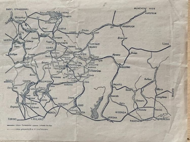 Cartoline postali: Le alpi retiche - 1919 – Usato da Sorengo venduto da 74in 6