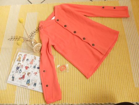 Manymonths Jaquette Corail Laine 110-122/128// Envoi/Versand