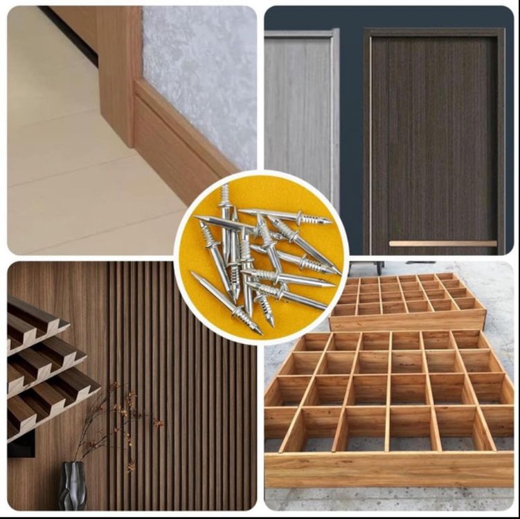 Doppelkopf Leisten Nägel 100 Stück - Unsichtbare Befestigung Mit Montagehülse