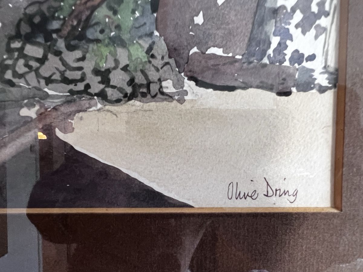 Poster & Bilder: Aquarell von Olive Dring gerahmt gebraucht – Gebraucht aus Neuenegg von Magosaurus