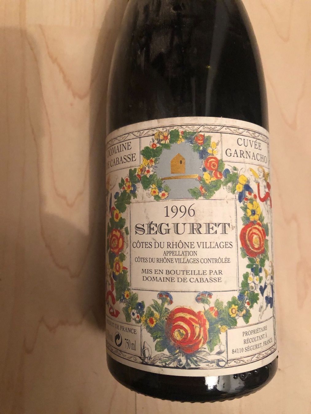 Vino: SEGURET, 1996, Domaine de Cabasse – Nuovo (secondo la descrizione) da Wald ZH venduto da mlnt 7