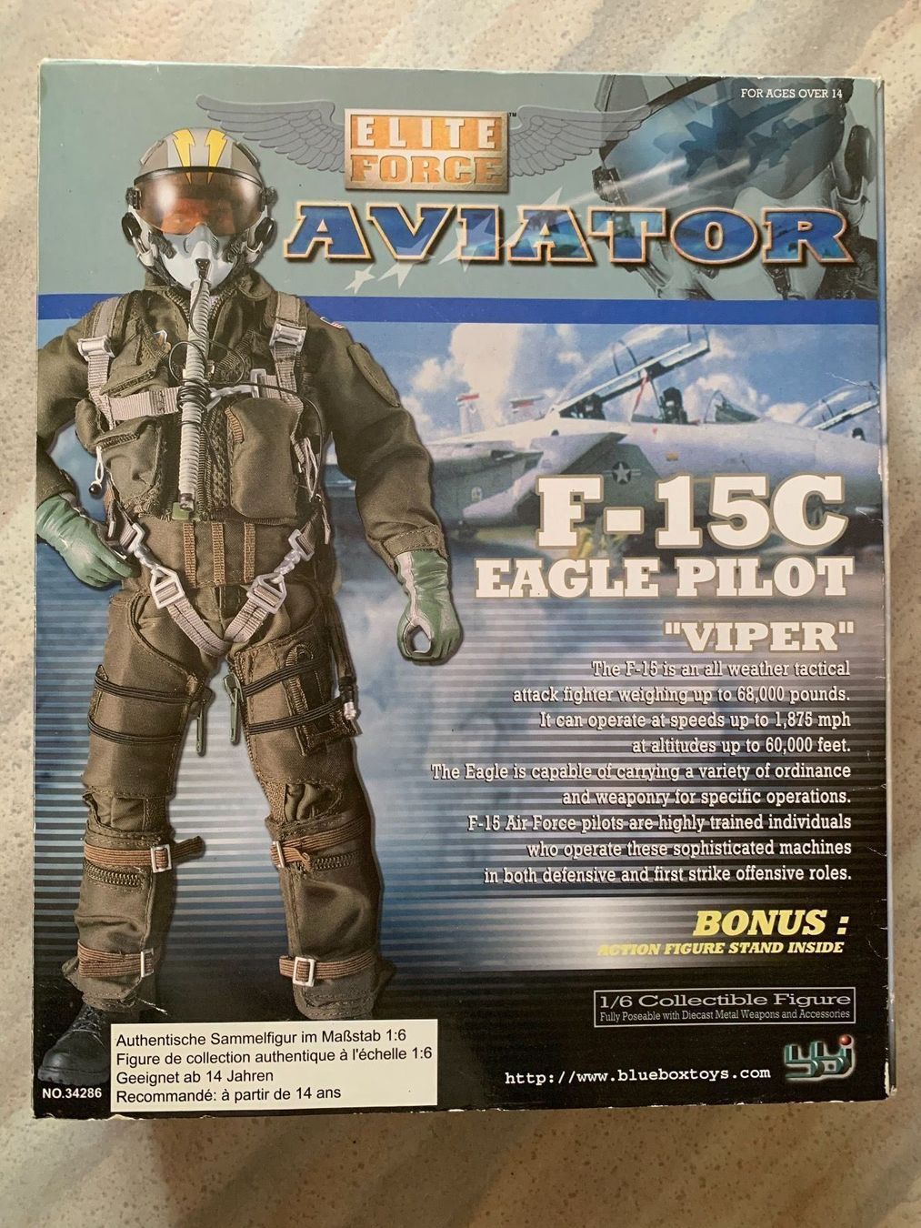 Giocattoli: Figurine F-15C Eagle Pilot - Elite Force – Nuovo e nell'imballaggio originale da Vernayaz venduto da Darkfrost