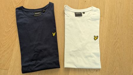 2x Lyle & Scott T-Shirts Grösse L dunkelblau/weiss neu