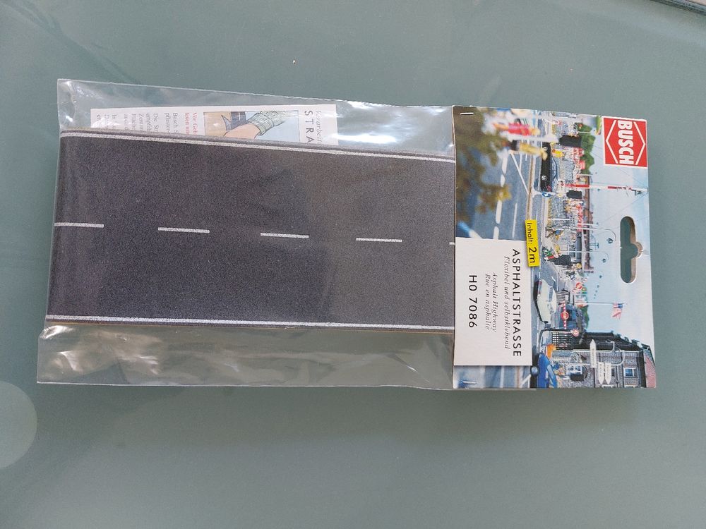 Busch Model Train Asphaltstrasse Asphalt Highway HO scale