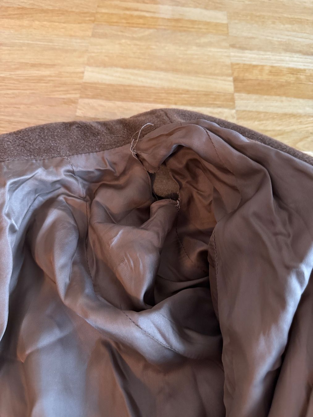 Cappotti: Vintage Wool Coat, Brown, Oversized – Usato da Fribourg venduto da mariedw 3