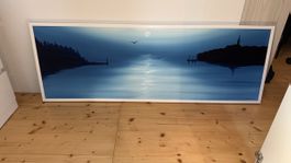 Gemälde 155x55 Meer Landschaft Kroatien handgemalt NP: 300