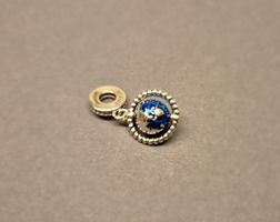 Silber Charm Weltkugel +Garantie