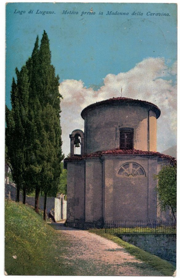 Cartoline postali: Madonna della Caravina, circolata 1931 – Usato da Frauenfeld venduto da POML