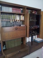 Meuble bibliothèque de salon en chêne