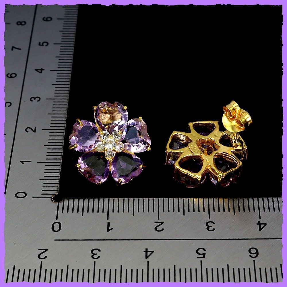 Orecchini pendenti & Orecchini a lobo: Amethyst - Topas Herz 925 Silber Ohrringe – Nuovo e nell'imballaggio originale da Oberglatt ZH venduto da Goldfee1 2