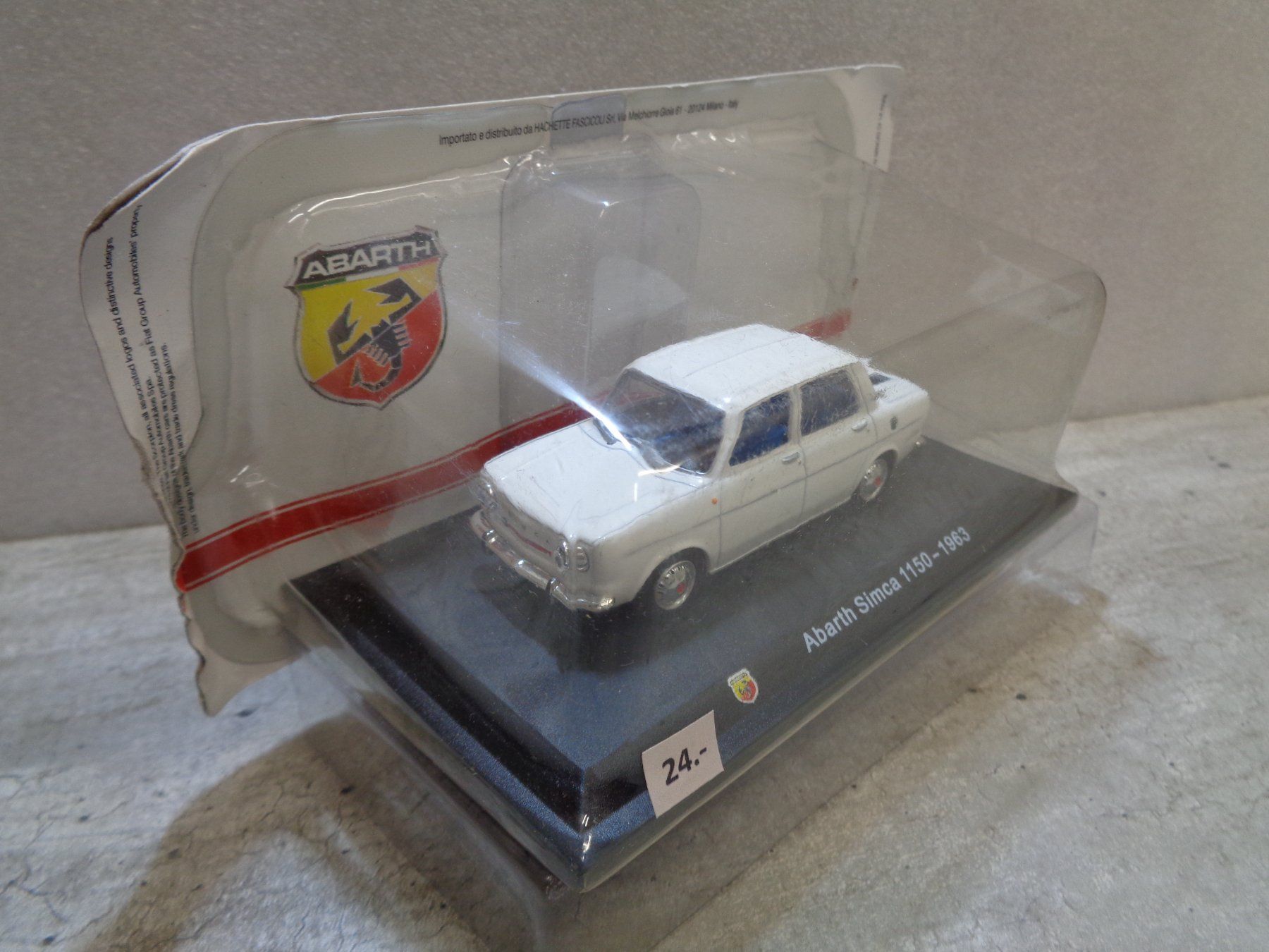 Abarth Modellini d'auto: Hachette 1:43 Abarth Simca 1150 1963 – Nuovo e nell'imballaggio originale da Reconvilier venduto da rallycar 3