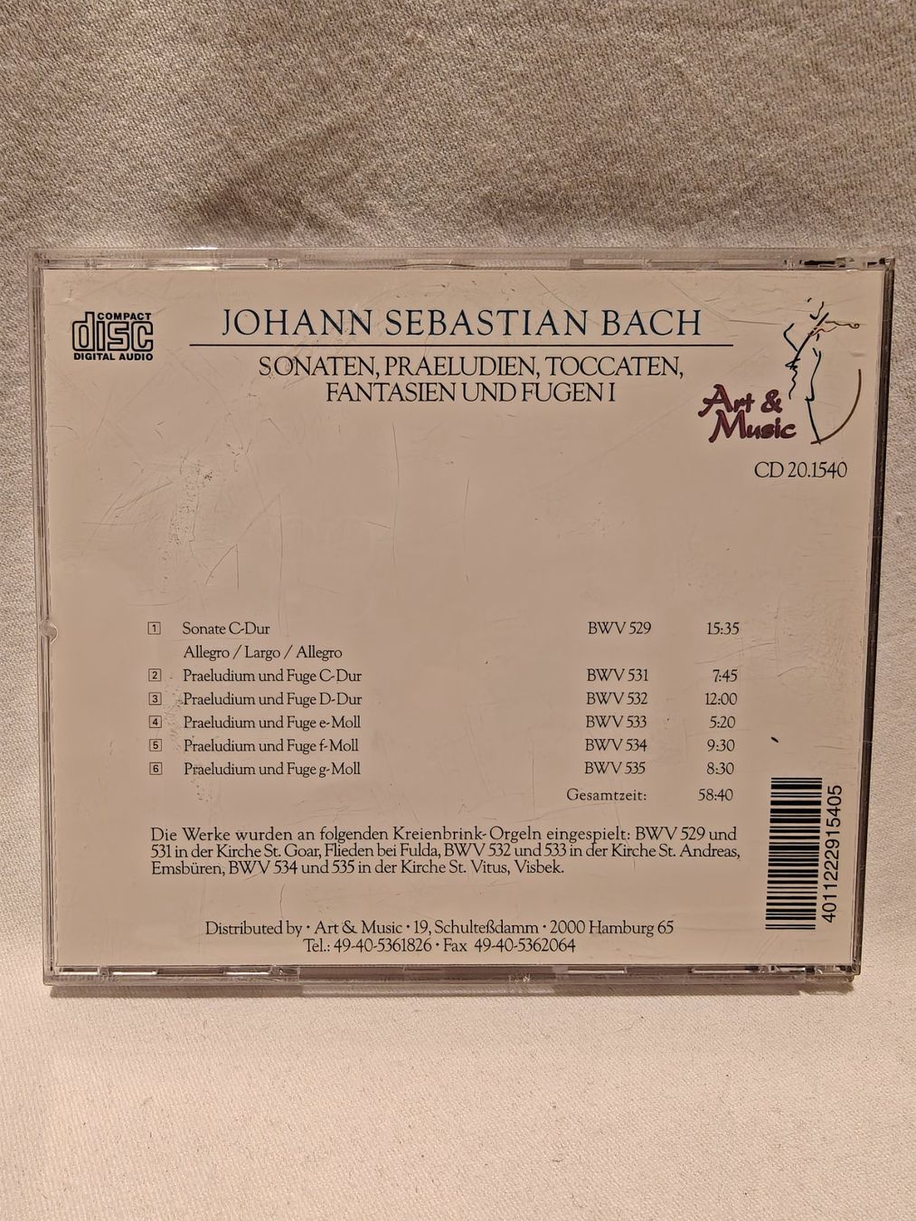 CDs: Johann Sebastian Bach – Gebraucht aus Gutenswil von Vulcano21 2