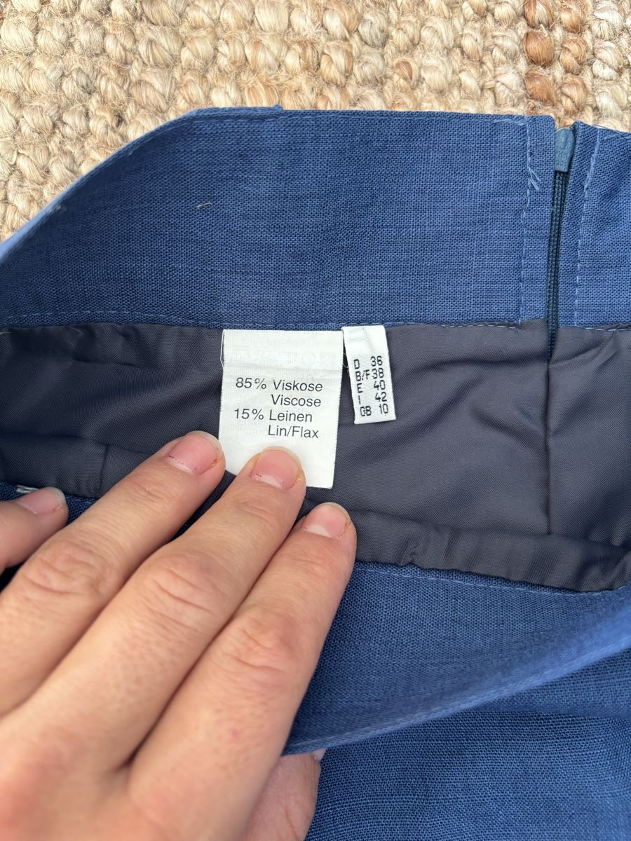 Gonne: Rock blau Viskose Leinen 36 – Usato da Bern venduto da wisemagpie 5