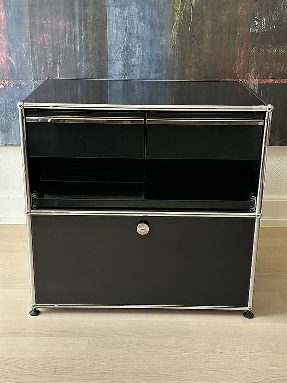 Regale: USM Haller Sideboard graphitschwarz – Gebraucht aus Basel von hoehener1959