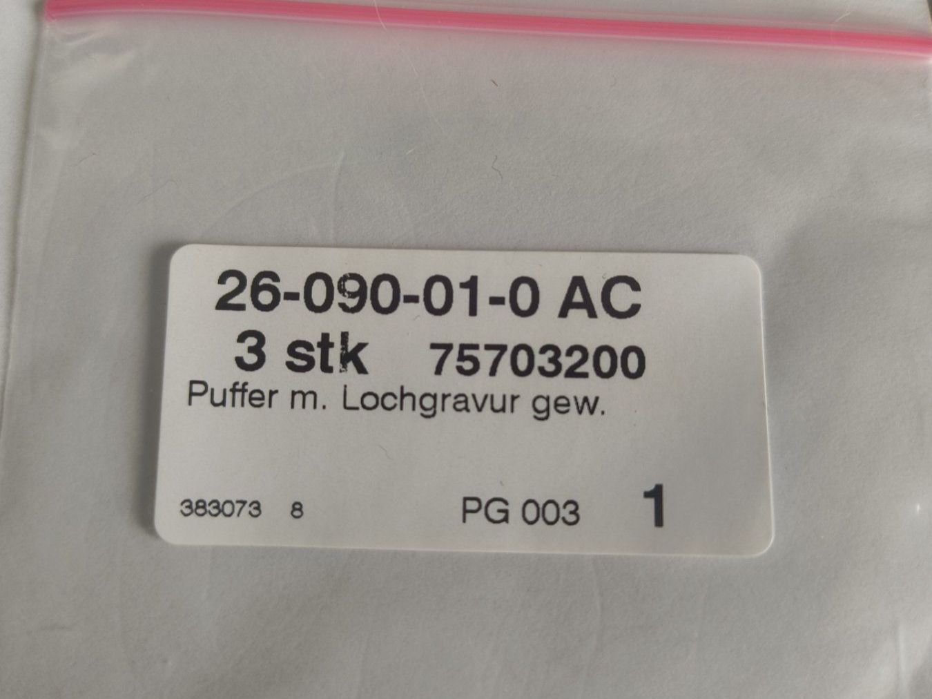 Fleischmann Modelleisenbahnen: Fleischmann 75703200 Puffer mit Lochgravur – Neu und originalverpackt aus Baar von 82felice