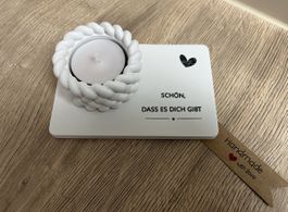 Teelicht „Schön dass es dich gibt“