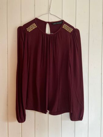 Bluse Bordeaux gr S