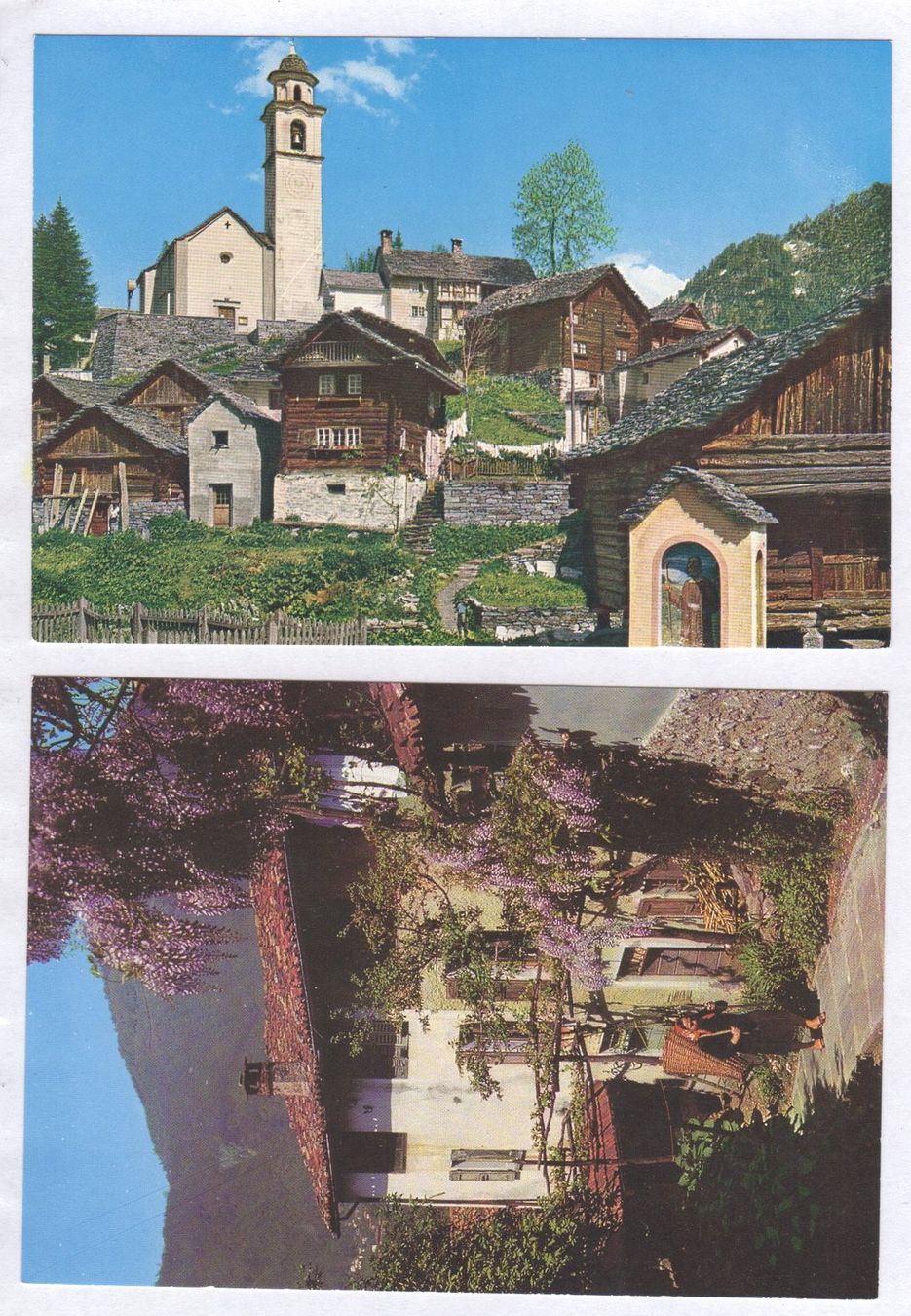 Cartes postales: 4 tolle Ansichtskarten Tessin mit interessanten Post-Stempel – D'occasion à Walzenhausen par Midas17 2