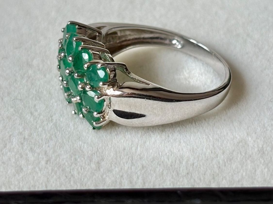 Anelli: Ring Smaragd, Silber 925, Gr. 57, NEU – Nuovo (secondo la descrizione) da Brugg AG venduto da lau_9rvy 4