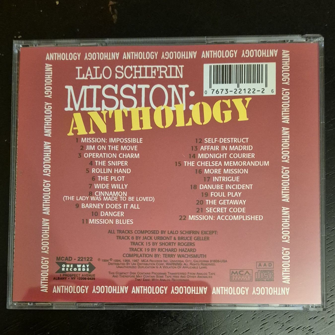 CDs: Lalo Schifrin / Mission: Anthology – Gebraucht aus Chur von dluli 1
