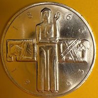 Schweiz Gedenkmünze 5 Franken 1963 Silber Argent 835/ güntig
