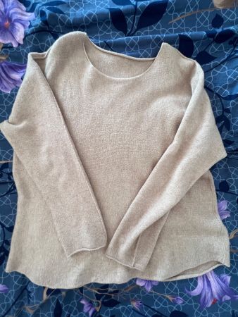 Kaschmirpullover, Beige, Grösse M