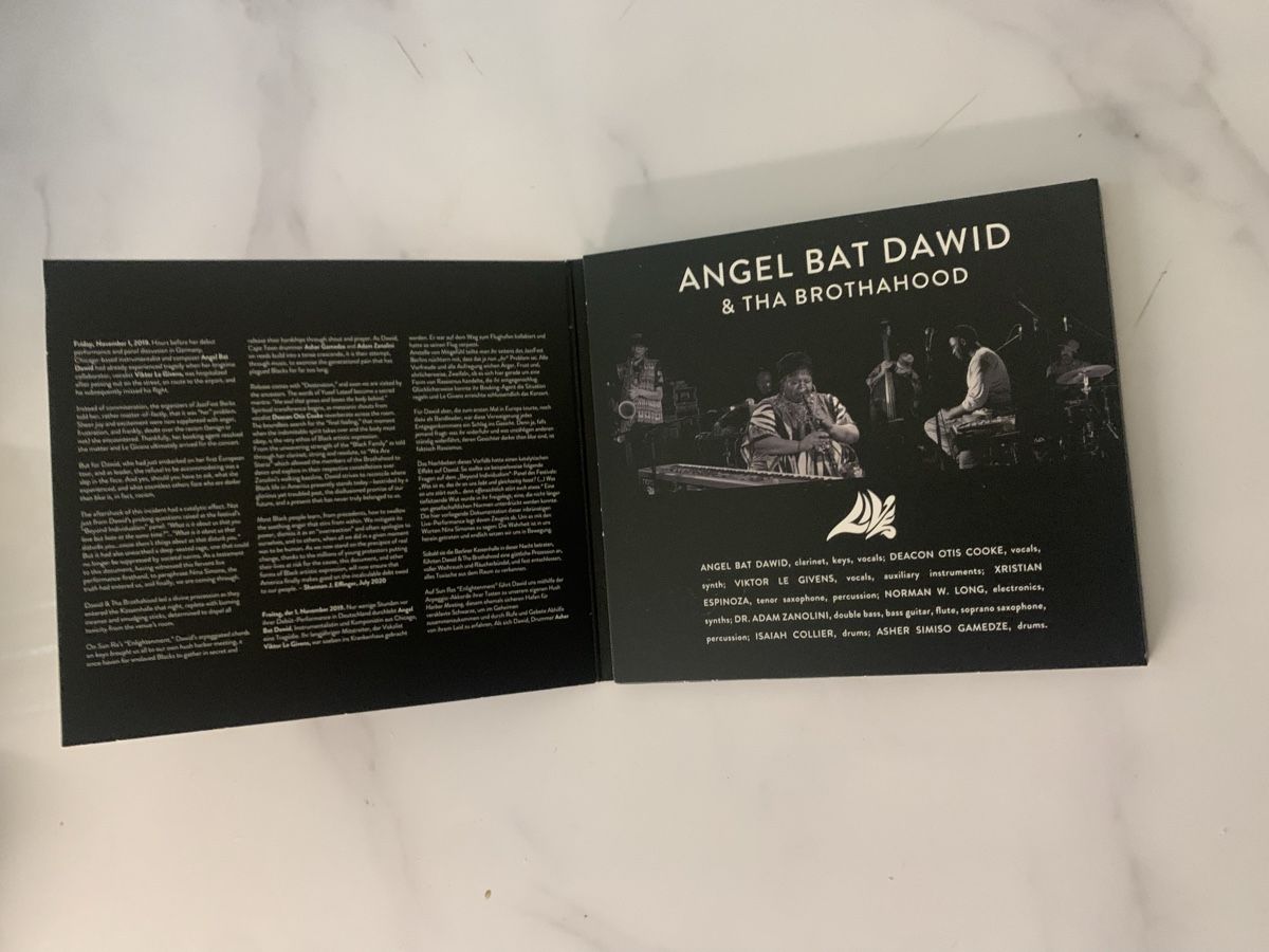 CD: Angel Bat Dawid & Brothahood/ Live – Usato da lausanne venduto da Ccheche 2