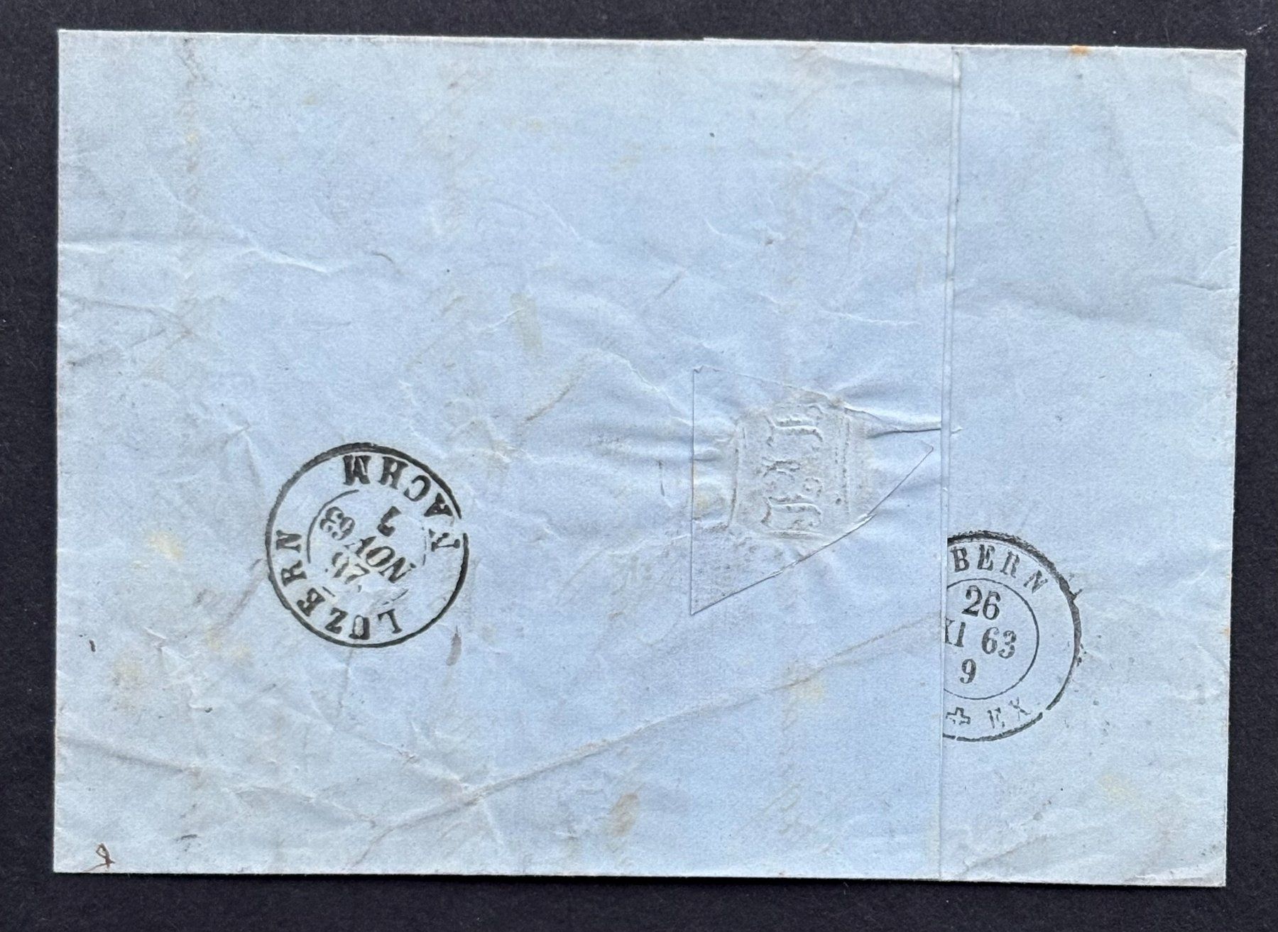 Tutti i francobolli: FALTBRIEF NACH LUZERN 1897 – Usato da Ostermundigen venduto da Wyatt-Earp 1