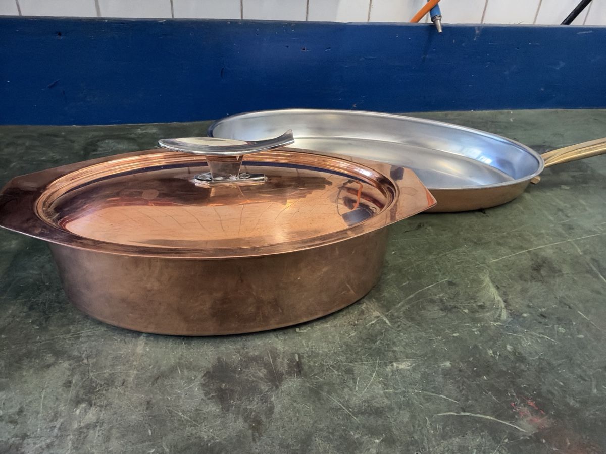 Poêles: Spring Fischpfanne mit Deckel Kupfer – D'occasion à Lohn-Ammannsegg par Lancer98