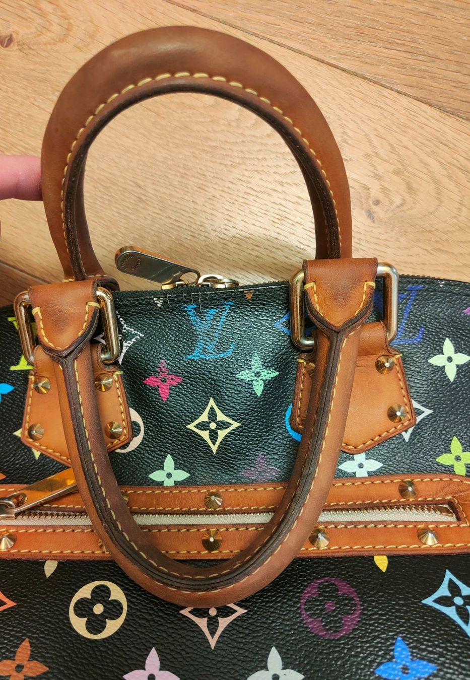 Louis Vuitton Borse: Louis Vuitton Alma Monogram Multicolor black Murakami – Usato da Zürich venduto da R-2015 6