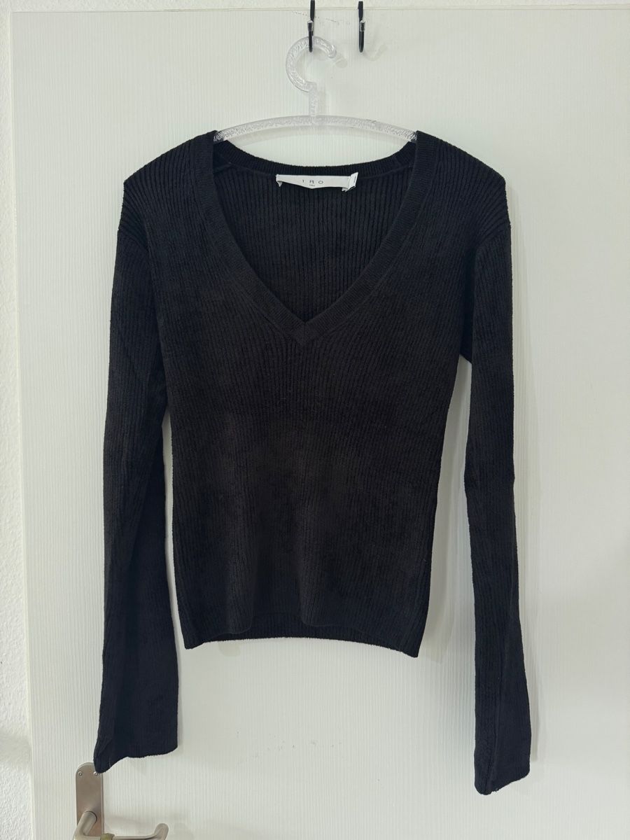 Iro Top: IRO Paris schwarz Rippstrick Damen Top Pullover Grösse M – Nuovo (secondo la descrizione) da Wetzikon ZH venduto da Jan_wojt