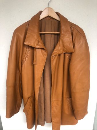 Gianni Versace vintage leather coat