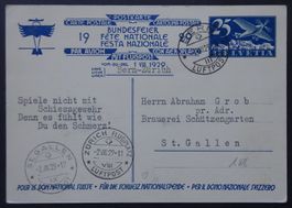 Bundesfeierkarte Nr. 58 ab Bern, Kat. 70.00