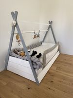 Holz-Bodenbett Tipi-Form