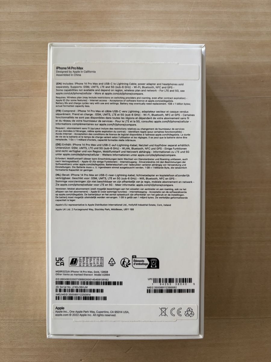 Apple Telefoni cellulari / Smartphones: Apple iPhone 14 Pro Max, 128 GB, weiss. – Usato da Uster venduto da pferber 2