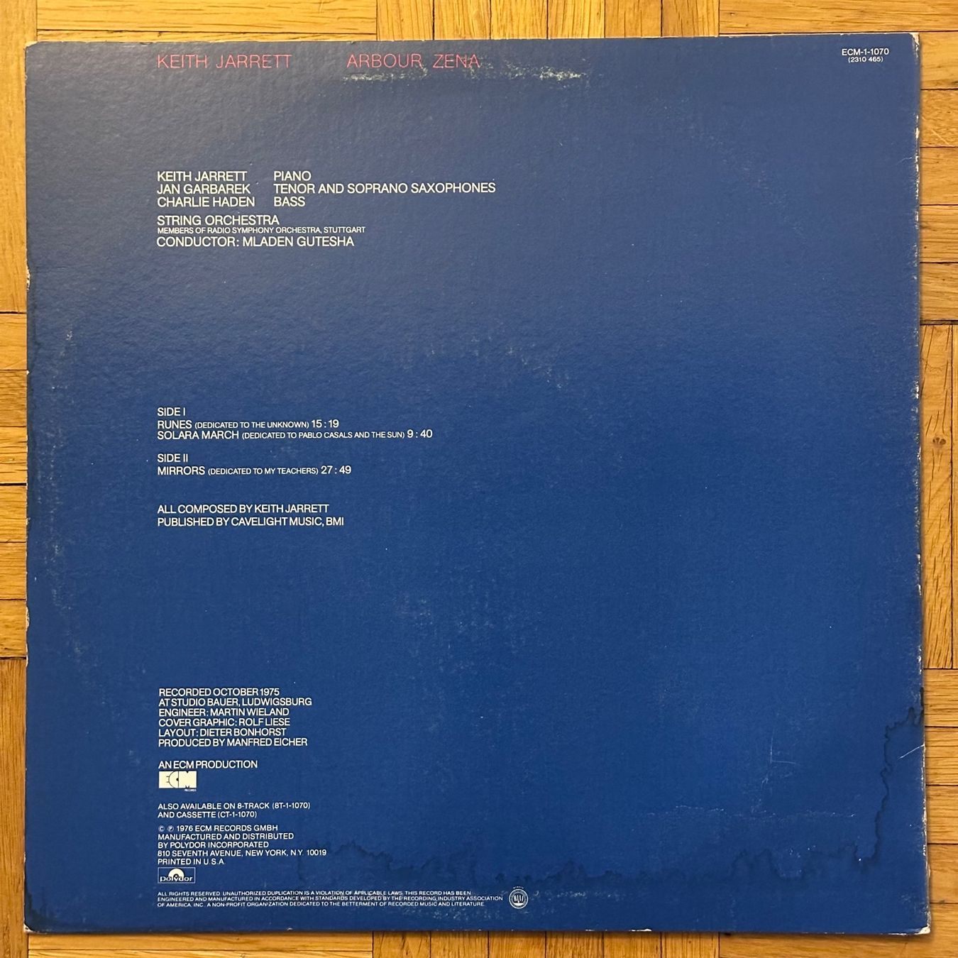 Dischi in vinile: LP - Keith Jarrett - Arbour Zena – Usato da Breganzona venduto da Onairda75 1