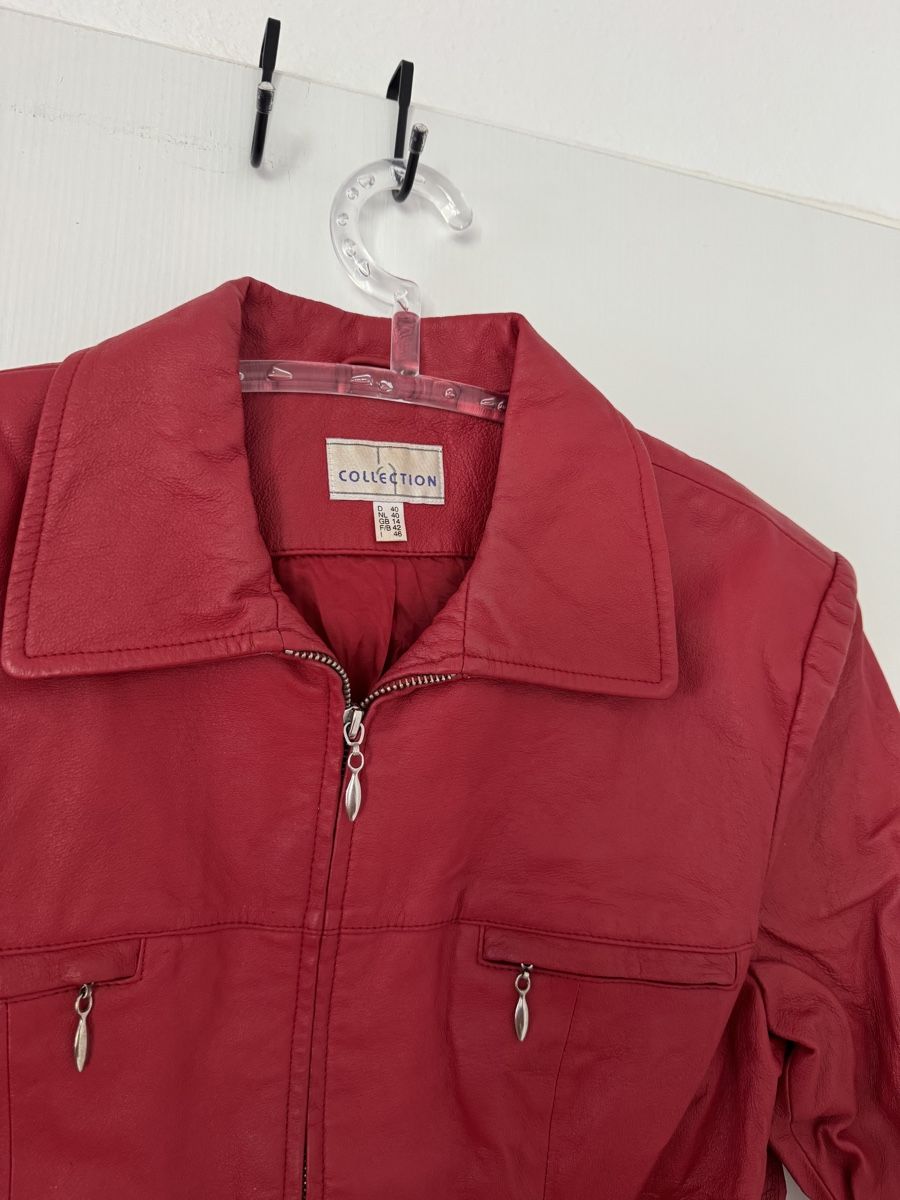 Giacche: Echte Lederjacke Rot, Damen, Gr. 40 fit M – Nuovo (secondo la descrizione) da Wetzikon ZH venduto da Jan_wojt 1
