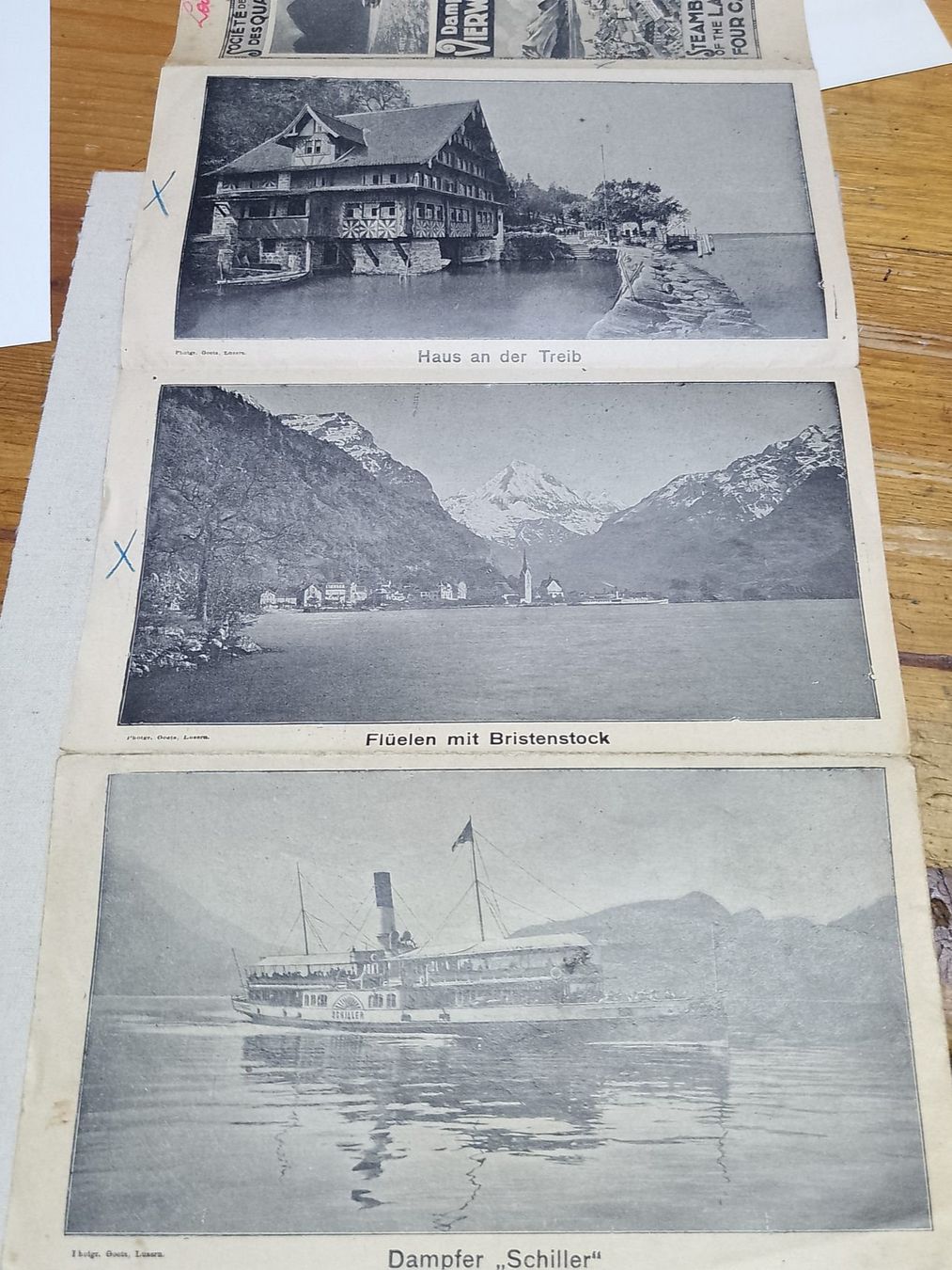Cartes postales: Vierwaldstätter-See / Depliant / 1914 – D'occasion à Sorengo par 74in 4