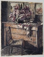 Jacques Jacobi: "Intérieur" (II), Tuschezeichnung 1944
