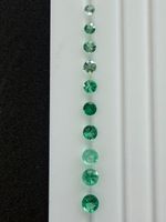 SMARAGDE  10 Stück  Brillantschliff  0.55cts   Ural-Sibirien