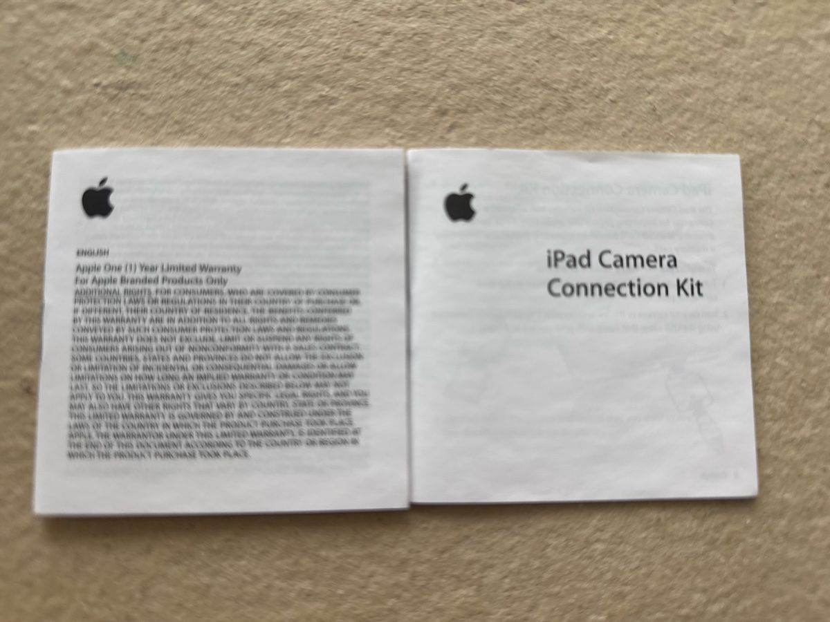 Apple Unità & Adattatore: Original iPad Camera Connection Kit - originalverpackt! – Nuovo e nell'imballaggio originale da Zumikon venduto da 19monica75 3