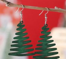 Weihnachtliche Ohrringe Tannenbaum