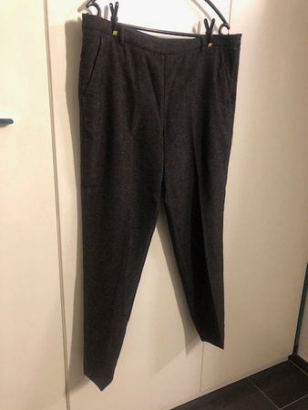 Damenhose, Stills, 42, schwarz-grau meliert, 100% Polyester
