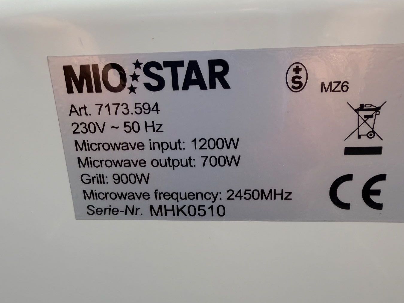 Mio Star Elettrodomestici da cucina: Mikrowelle MIO-STAR – Usato da Küsnacht ZH venduto da Dasdoo 3