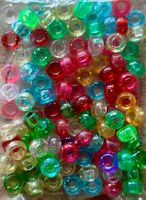Acryl Bastelperlen bunt, ca 100 Stück