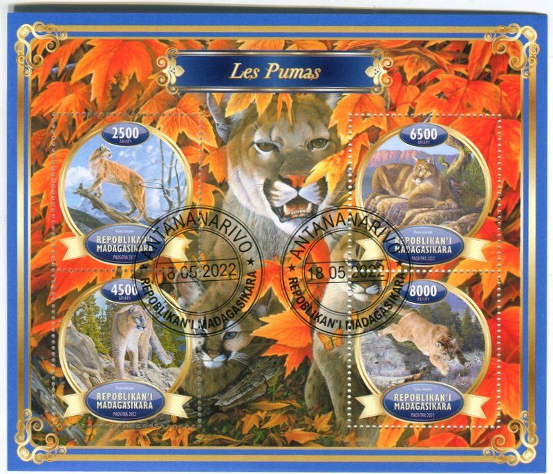 Alle Briefmarken: Block "Puma". Madagaskar – Neu und originalverpackt aus Basel von Butsch5