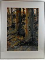 Wald im Herbst - Aquarell