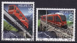 Satz SBK-Nr. 1349-1350 (Bahnjubiläen 2010) ET-gestempelt