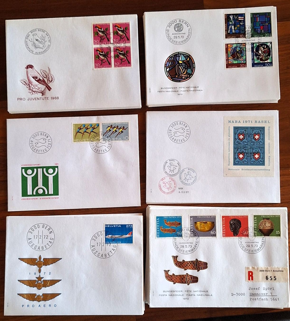 Enveloppes & pochettes d'envoi: Über 170 Ersttagsbriefe FDC Schweiz ab 1958 – D'occasion à Hildisrieden par tellenbub01 2