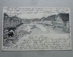 Ansichtskarte aus Aarberg BE, 1901